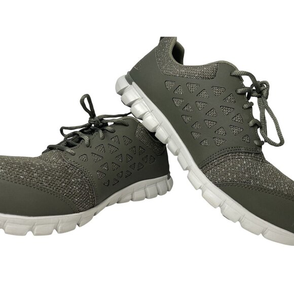 Reebok Work Shoes Womens 11.5W Composite Toe Athletic Sublite Cushion Dark Green - Picture 3 of 13